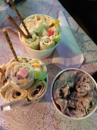 Kamala Ice Cream Rolls and Pancake